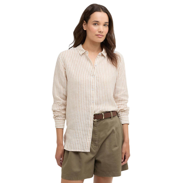 Barbour Camicia ml Camicia Donna Marine a righe sottili 8 P26-BARBOURLSH1315-BE91-8 - Francavilla Moda