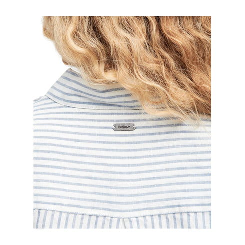 Barbour Camicia casual Camicia Donna Marine in lino 8 P25 - BARBOURLSH1315 - BL23 - 8 - Francavilla Moda