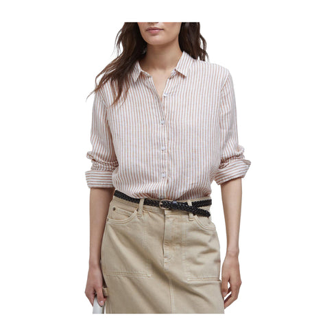 Barbour Camicia casual Camicia Donna Marine in lino 8 P25 - BARBOURLSH1315 - BR19 - 8 - Francavilla Moda