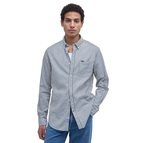 Barbour Camicia ml Camicia Uomo Cresswell a righe M P26-BARBOURMSH5577-NY91-M - Francavilla Moda