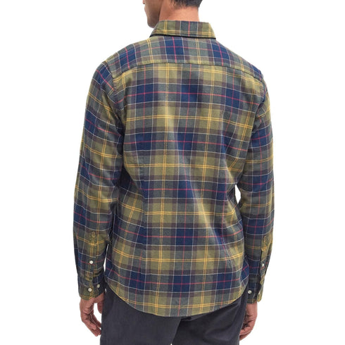 Barbour Camicia casual Camicia Uomo Fortrose Verde senape A24 - BARBOURMSH4991 - TN52 - L - Francavilla Moda