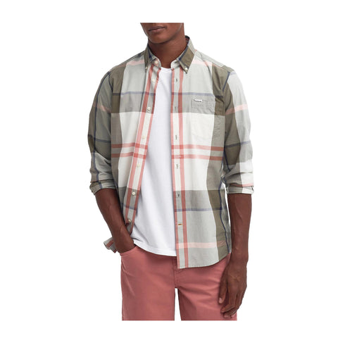 Barbour Camicia casual Camicia Uomo Harris tartan Verde salmone P25 - BARBOURMSH5071 - TN24 - S - Francavilla Moda