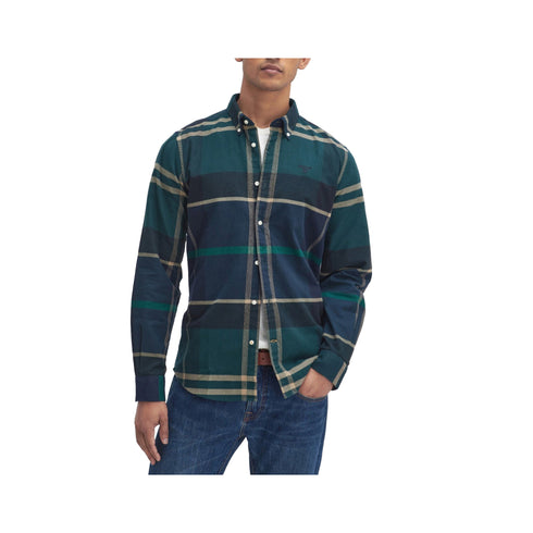 Barbour Camicia casual Camicia Uomo Iceloch Tailored Verde blu A24 - BARBOURMSH4994 - TN23 - L - Francavilla Moda