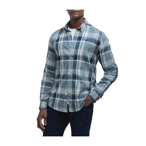 Barbour Camicia casual Camicia Uomo Kidd Tailored Vintage teal P25 - BARBOURMSH5295 - TE31 - M - Francavilla Moda