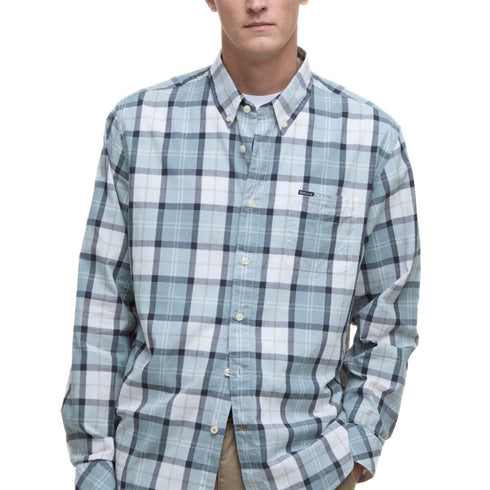 Barbour Camicia casual Camicia Uomo Laggon Tartan relaxed Blu beige P25 - BARBOURMSH5583 - TN45 - M - Francavilla Moda