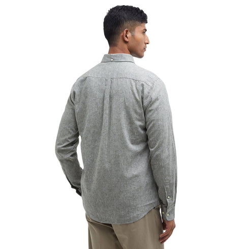 Barbour Camicia ml Camicia Uomo Nelson con taschino L P26-BARBOURMSH5090-OL31-L - Francavilla Moda