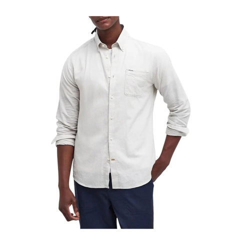 Barbour Camicia casual Camicia Uomo Nelson Tailored misto lino M - Francavilla Moda