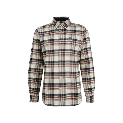 Barbour Camicia casual Camicia Uomo Shieldton con taschino Panna blu A24 - BARBOURMSH5358 - BE11 - M - Francavilla Moda