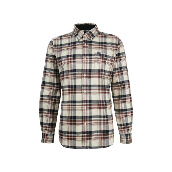 Barbour Camicia casual Camicia Uomo Shieldton con taschino Panna blu A24 - BARBOURMSH5358 - BE11 - M - Francavilla Moda