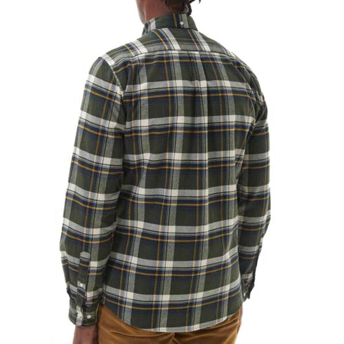 Barbour Camicia casual Camicia Uomo Shieldton con taschino Verde oliva A24 - BARBOURMSH5358 - OL51 - M - Francavilla Moda