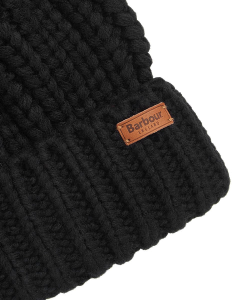 Barbour Berretto Cappello Donna con pon pon sintetico Nero - Francavilla Moda