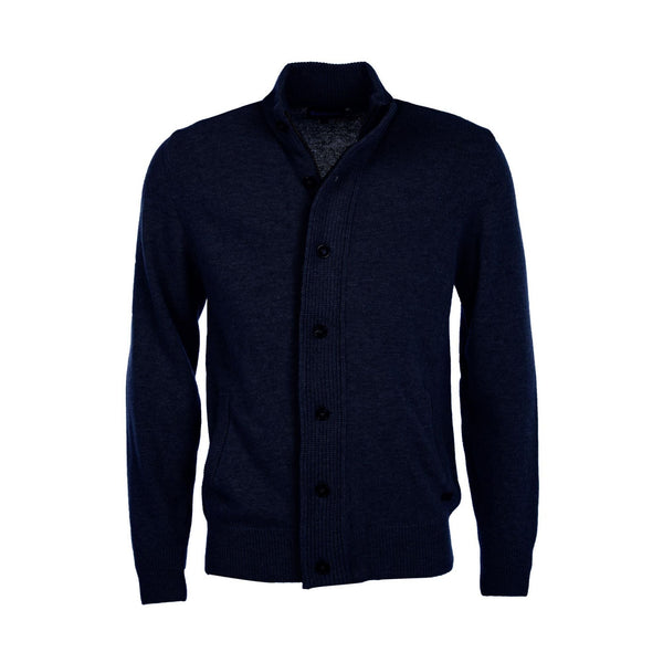 Barbour Cardigan Cardigan Uomo con toppe sui gomiti Blu A24 - BARBOURMKN0731 - NY91 - S - Francavilla Moda
