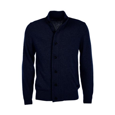 Cardigan Uomo in lana, con bottoni e collo alto
