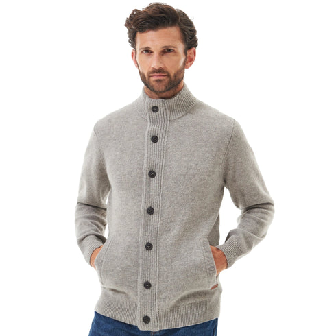Barbour Cardigan Cardigan Uomo Essential con toppe M A26-BARBOURMKN0731-ST16-M - Francavilla Moda