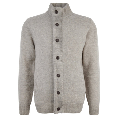 Cardigan Uomo in lana, con bottoni e collo alto
