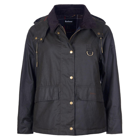 Barbour Giacca impermeabile Giacca Donna Avon Wax con cappuccio 8 - Francavilla Moda