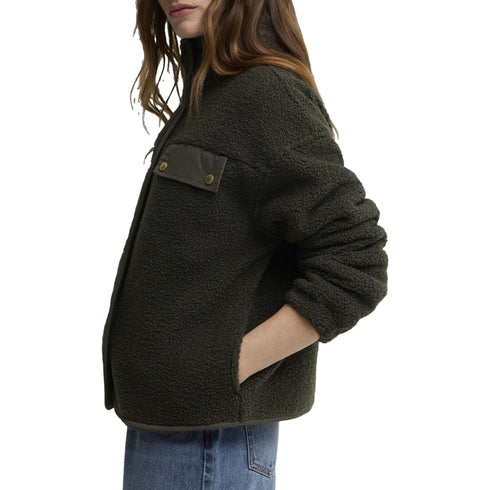 Barbour Giacca imbottita Giacca Donna Mabel Fleece in teddy 8 A26-BARBOURLFL0095-OL71-8 - Francavilla Moda