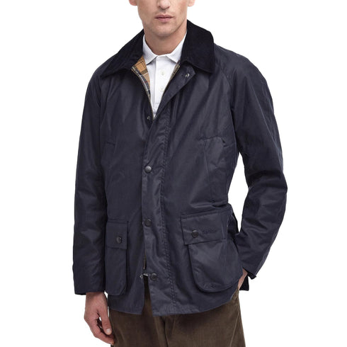 Giacca Uomo Ashby Wax, in cotone cerato, con scaldamani e tasche con patta