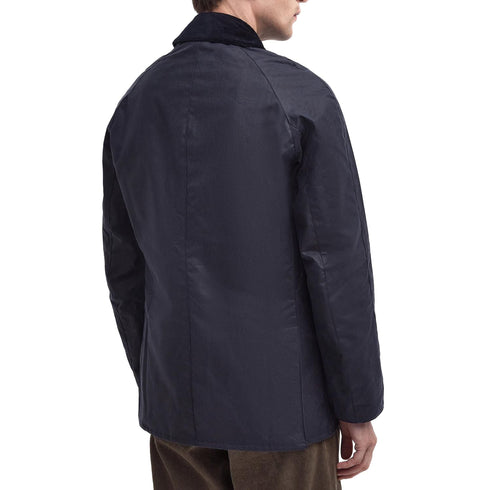 Giacca Uomo Ashby Wax, in cotone cerato, con scaldamani e tasche con patta