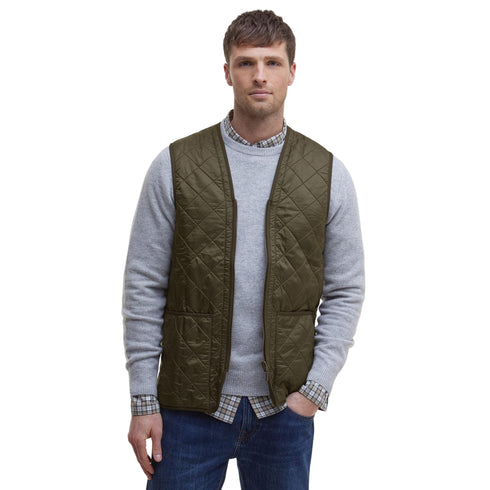 Gilet Uomo Polarquilt con una calda fodera in pile e chiusura frontale full zip