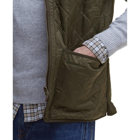 Gilet Uomo Polarquilt con una calda fodera in pile e chiusura frontale full zip