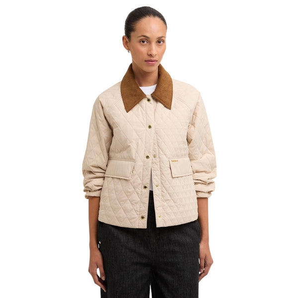 Barbour Giubbino Giubbino trapuntato Donna con colletto in velluto 6 - Francavilla Moda