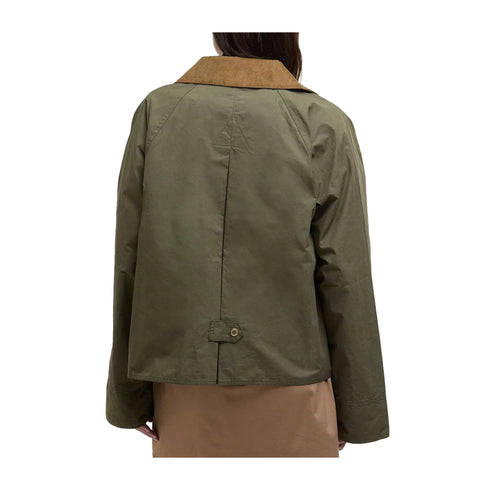 Barbour Giacca impermeabile Impermeabile Donna Catlin in cotone Dusky green P25 - BARBOURLSP0203 - GN31 - 6 - Francavilla Moda