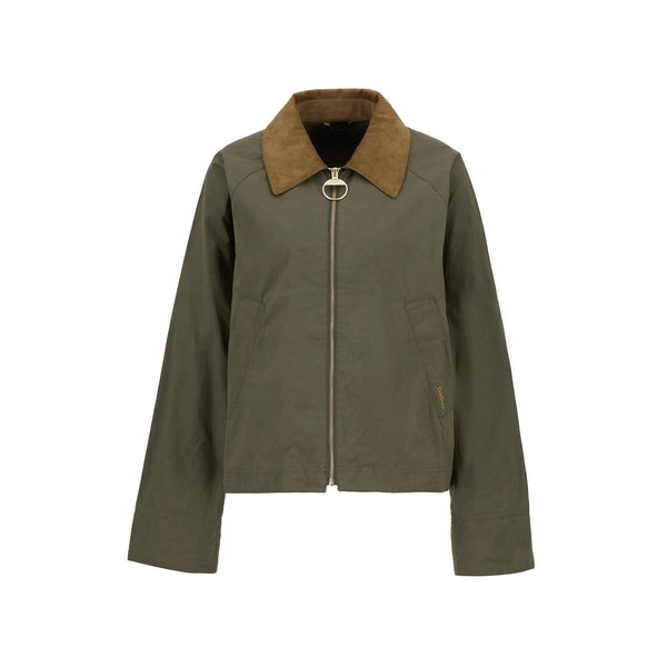 Barbour Giacca impermeabile Impermeabile Donna Catlin in cotone Dusky green P25 - BARBOURLSP0203 - GN31 - 6 - Francavilla Moda