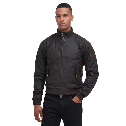 Barbour Intl. Giacca bomber Bomber Uomo modello Merchant Wax M A25 - BARBOURINTERNATIONALMWX0465 - OL71 - M - Francavilla Moda