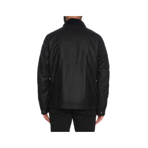Barbour Intl. Giacca impermeabile Giubbino Uomo Workers Wax Nero - Francavilla Moda