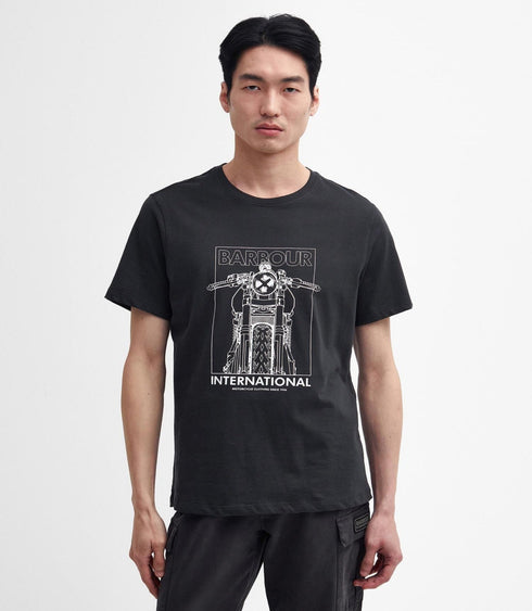 Barbour Intl. T-shirt T-shirt Uomo Brett Grigio scuro - Francavilla Moda