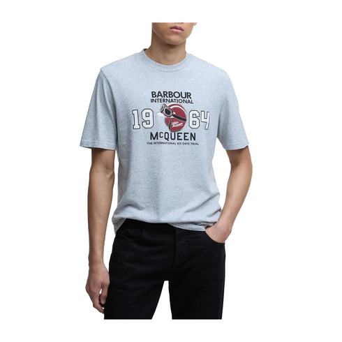 Barbour Intl. T-shirt T-shirt Uomo stampa Steve McQueen S P25 - BARBOURINTERNATIONALMTS1438 - GY52 - S - Francavilla Moda