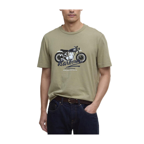 Barbour Intl. T-shirt T-shirt Uomo Stonebridge girocollo S P25 - BARBOURINTERNATIONALMTS1388 - OL11 - S - Francavilla Moda