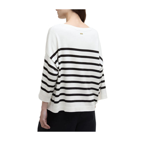 Barbour Maglia Maglia Donna Renfew scollo a barca 6 P25 - BARBOURLKN1363 - WH72 - 6 - Francavilla Moda