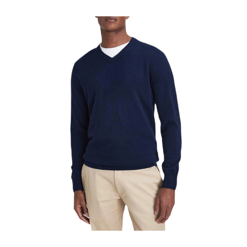 Barbour Pullover Maglia Uomo a V Marlow con toppe M A24 - BARBOURMKN1587 - NY91 - M - Francavilla Moda