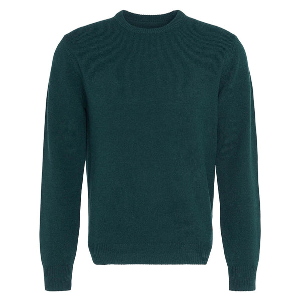 Barbour Pullover Maglia Uomo Essential con toppe M A25 - BARBOURMKN0584 - GN59 - M - Francavilla Moda