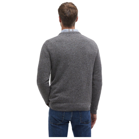 Barbour Pullover Maglia Uomo Essential Tisbury in lana M A26-BARBOURMKN0844-GY78-M - Francavilla Moda