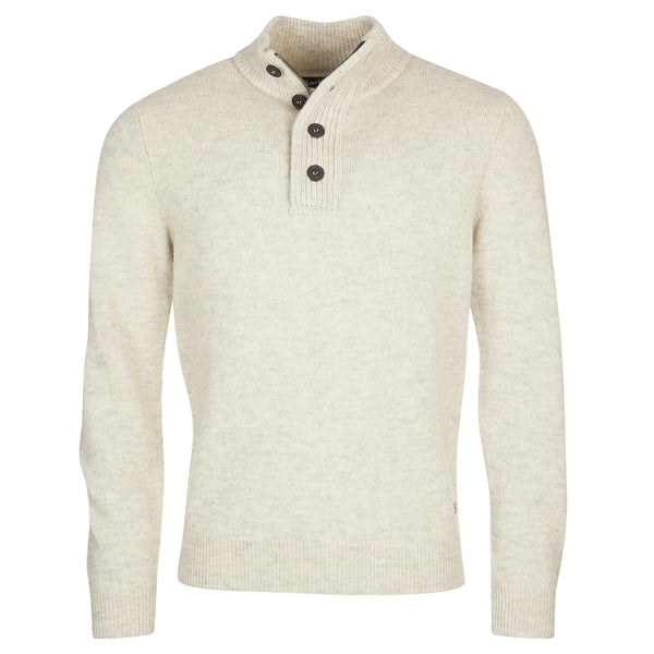 Barbour Pullover Maglia Uomo mezza zip con toppe M A25 - BARBOURMKN0585 - BE14 - M - Francavilla Moda