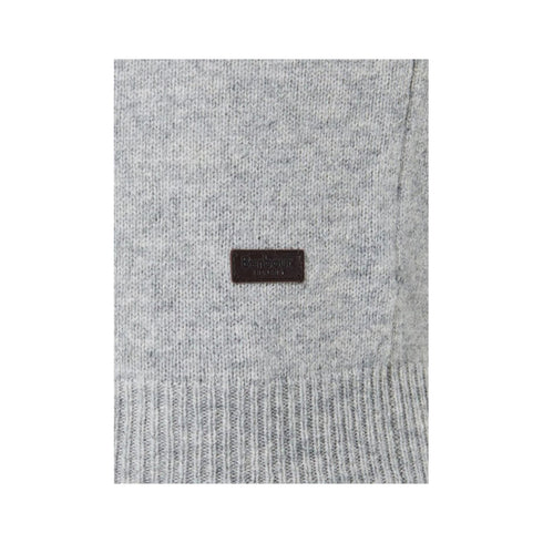 Barbour Pullover Maglia Uomo patch sui gomiti Grigio A24 - BARBOURMKN0584 - GY31 - L - Francavilla Moda