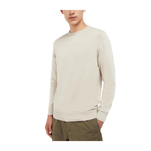 Barbour Maglia Maglia Uomo Pima in cotone Beige P25 - BARBOURMKN0932 - BE12 - M - Francavilla Moda