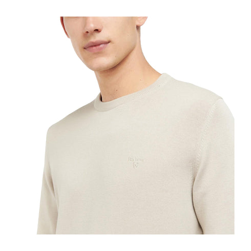 Barbour Maglia Maglia Uomo Pima in cotone Beige P25 - BARBOURMKN0932 - BE12 - M - Francavilla Moda