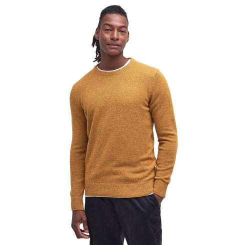 Barbour Pullover Maglia Uomo Tisbury a girocollo S A25 - BARBOURMKN0844 - OR33 - S - Francavilla Moda