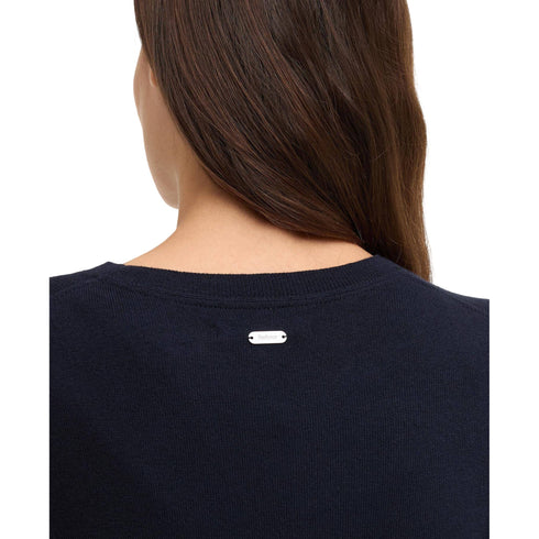 Barbour Girocollo Maglione girocollo Donna Oakley tinta unita 10 - Francavilla Moda