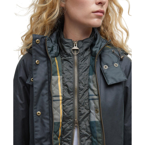 Barbour Parka medio Parla Donna medio Cannich Wax 10 - Francavilla Moda