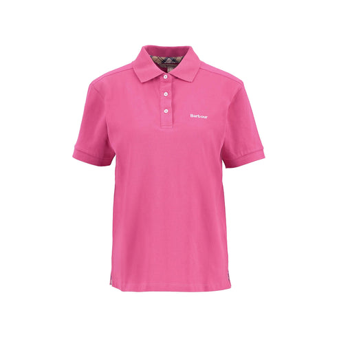 Barbour Polo Polo Donna Bowford tre bottoni Rose pink P25 - BARBOURLML0886 - PI33 - 8 - Francavilla Moda