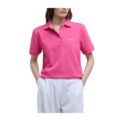 Barbour Polo Polo Donna Bowford tre bottoni Rose pink P25 - BARBOURLML0886 - PI33 - 8 - Francavilla Moda