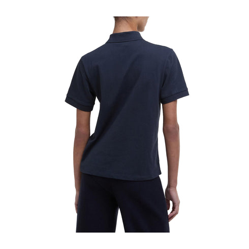 Barbour Polo Polo Donna Bowford tre bottoni Navy - Francavilla Moda