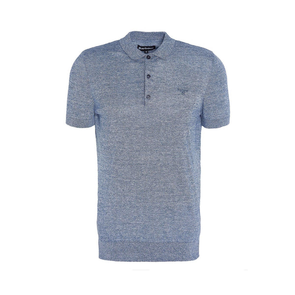 Barbour Polo Polo Uomo Buston in maglia Celeste - Francavilla Moda