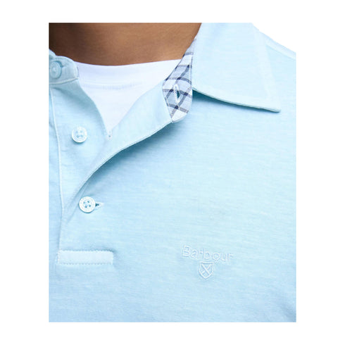 Barbour Polo Polo Uomo Drayton misto lino M P25 - BARBOURMML1455 - BU17 - M - Francavilla Moda