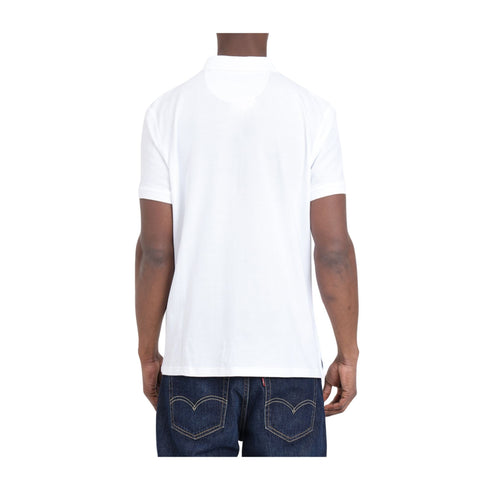 Barbour Polo Polo Uomo Lightweight due bottoni Bianco - Francavilla Moda